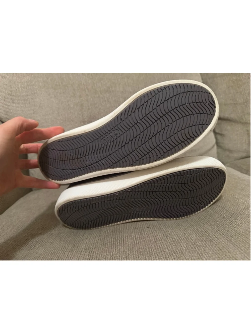 Vessi Boardwalk Slip-On Women's Gray Waterproof DymaTex Knit Sneaker Size 9